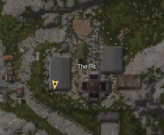The corpse location on map